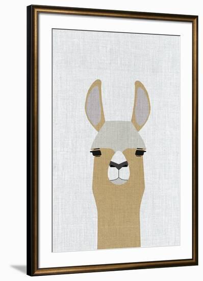 Llama-Annie Bailey Art-Framed Premium Giclee Print