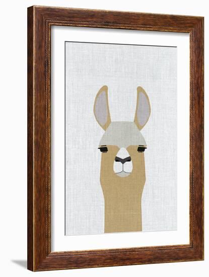 Llama-Annie Bailey Art-Framed Art Print