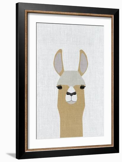 Llama-Annie Bailey Art-Framed Art Print