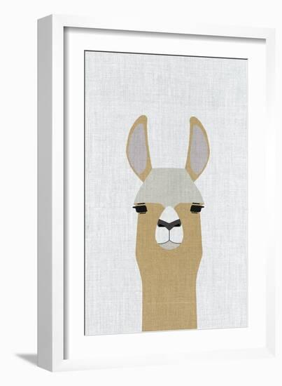 Llama-Annie Bailey Art-Framed Art Print