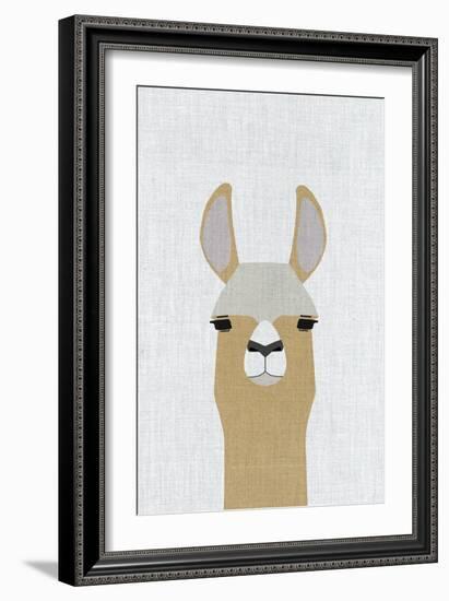 Llama-Annie Bailey Art-Framed Art Print