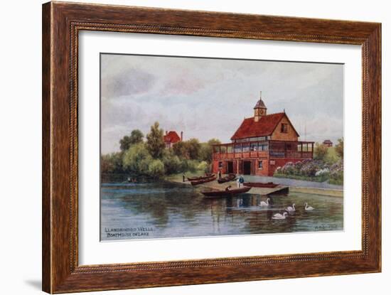 Llandrindod Wells, Boat House on Lake-Alfred Robert Quinton-Framed Giclee Print