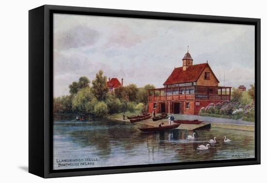 Llandrindod Wells, Boat House on Lake-Alfred Robert Quinton-Framed Premier Image Canvas