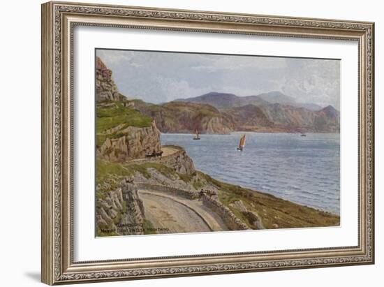 Llandudno, Marine Drive and Welsh Mountains-Alfred Robert Quinton-Framed Giclee Print