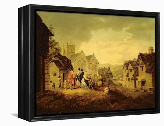 Llangollen (Oil on Canvas)-Julius Caesar Ibbetson-Framed Premier Image Canvas