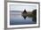 Llangorse Lake and Crannog Island in Morning Mist-Stuart Black-Framed Photographic Print