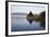 Llangorse Lake and Crannog Island in Morning Mist-Stuart Black-Framed Photographic Print