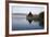 Llangorse Lake and Crannog Island in Morning Mist-Stuart Black-Framed Photographic Print