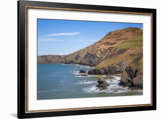 Llangrannog Beach, Ceridigion (Cardigan), West Wales, Wales, United Kingdom, Europe-Billy Stock-Framed Photographic Print