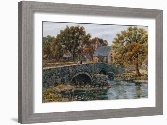 Llanystrumwdy Bridge, Nr. Criccieth-Alfred Robert Quinton-Framed Giclee Print