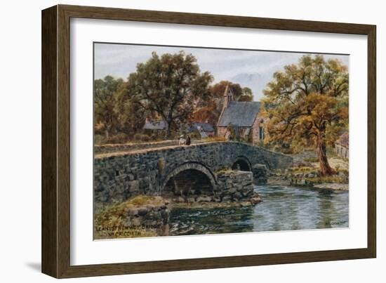 Llanystrumwdy Bridge, Nr. Criccieth-Alfred Robert Quinton-Framed Giclee Print