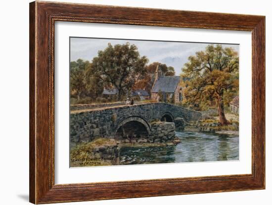 Llanystrumwdy Bridge, Nr. Criccieth-Alfred Robert Quinton-Framed Giclee Print