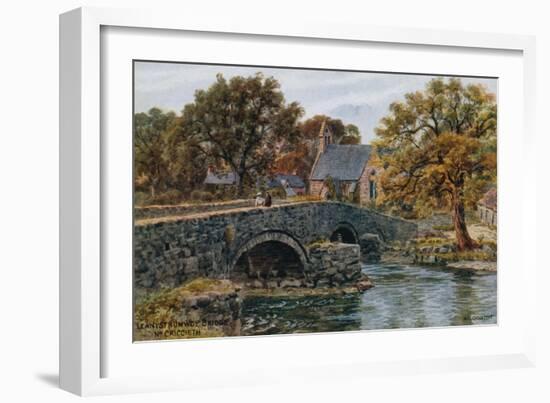 Llanystrumwdy Bridge, Nr. Criccieth-Alfred Robert Quinton-Framed Giclee Print