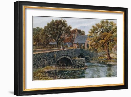 Llanystrumwdy Bridge, Nr. Criccieth-Alfred Robert Quinton-Framed Giclee Print