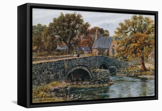 Llanystrumwdy Bridge, Nr. Criccieth-Alfred Robert Quinton-Framed Premier Image Canvas