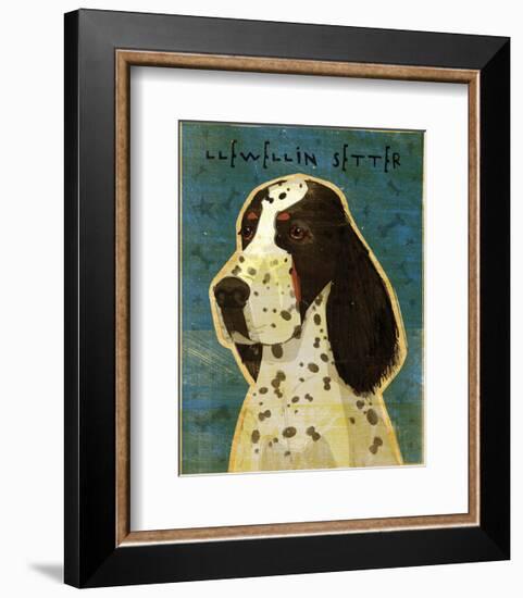 Llewellin Setter-John W^ Golden-Framed Art Print