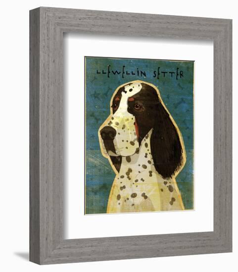 Llewellin Setter-John W^ Golden-Framed Art Print