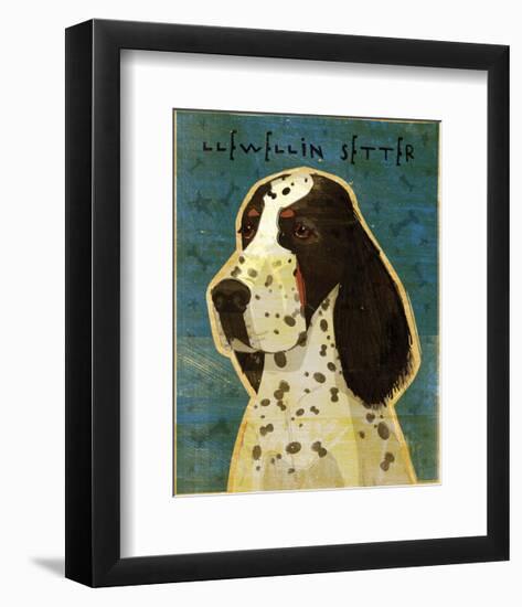 Llewellin Setter-John W^ Golden-Framed Art Print