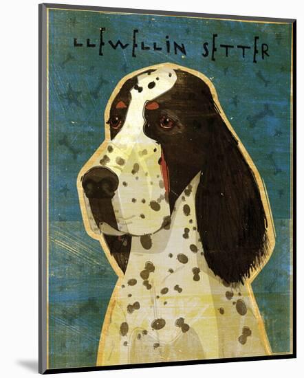 Llewellin Setter-John W^ Golden-Mounted Art Print