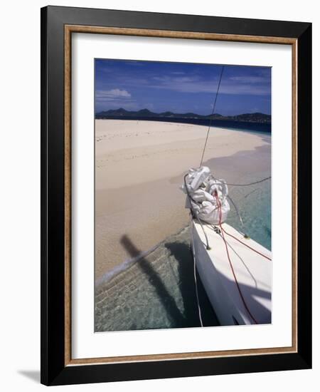 Llewelyn's Charter Trimaran, Buck Island, St. Croix, US Virgin Islands-Alison Jones-Framed Photographic Print