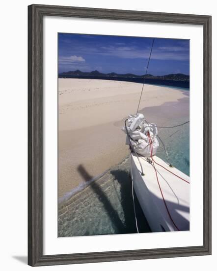 Llewelyn's Charter Trimaran, Buck Island, St. Croix, US Virgin Islands-Alison Jones-Framed Photographic Print