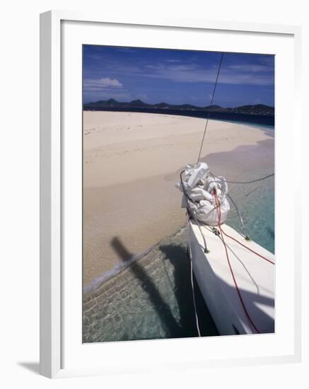 Llewelyn's Charter Trimaran, Buck Island, St. Croix, US Virgin Islands-Alison Jones-Framed Photographic Print