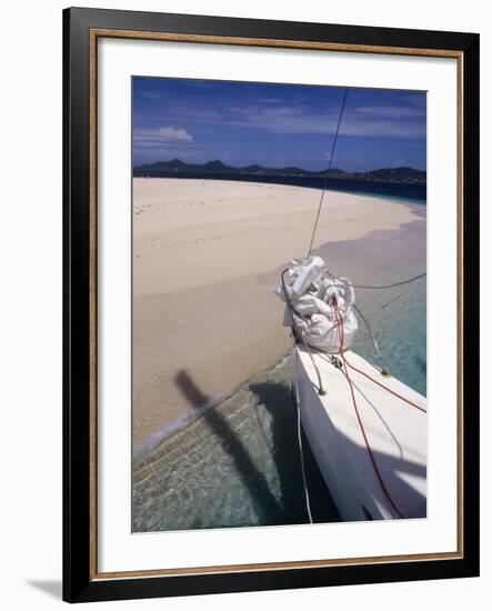 Llewelyn's Charter Trimaran, Buck Island, St. Croix, US Virgin Islands-Alison Jones-Framed Photographic Print