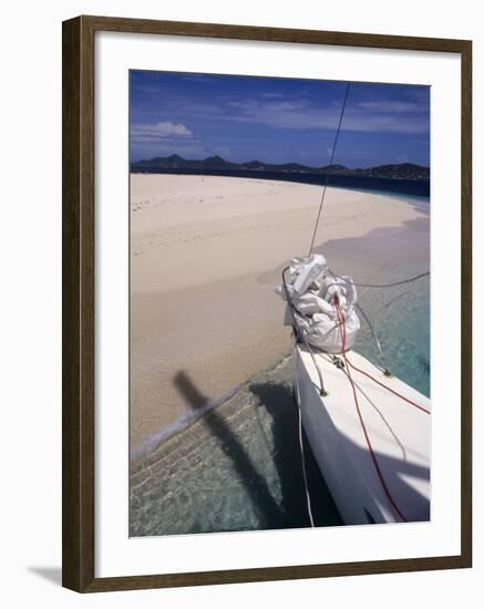 Llewelyn's Charter Trimaran, Buck Island, St. Croix, US Virgin Islands-Alison Jones-Framed Photographic Print