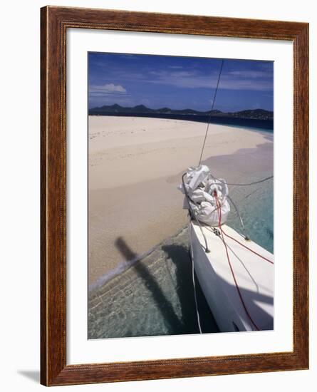 Llewelyn's Charter Trimaran, Buck Island, St. Croix, US Virgin Islands-Alison Jones-Framed Photographic Print