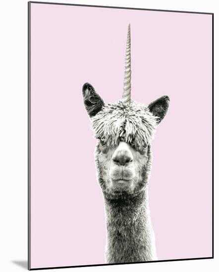 Lllama-Corn-Bill Philip-Mounted Giclee Print