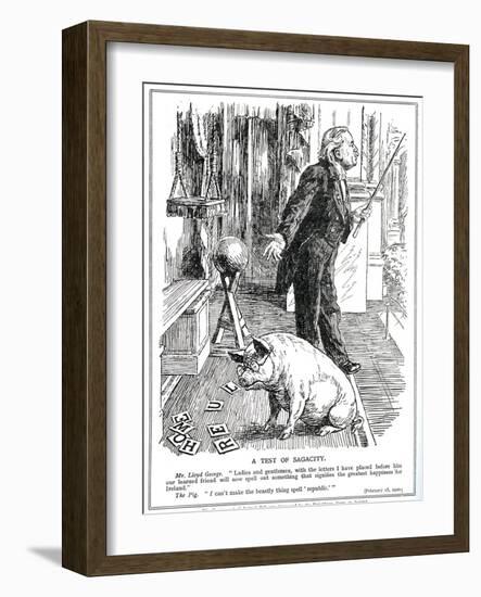 Lloyd George Faces Opposition to His 'Government of Ireland' Bill from the-English School-Framed Giclee Print