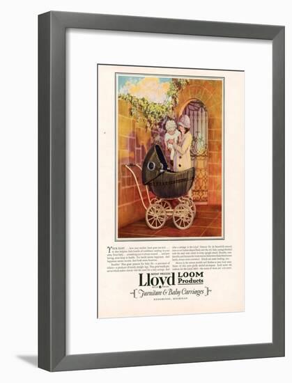 Lloyd Loom, Magazine Advertisement, USA, 1927-null-Framed Giclee Print