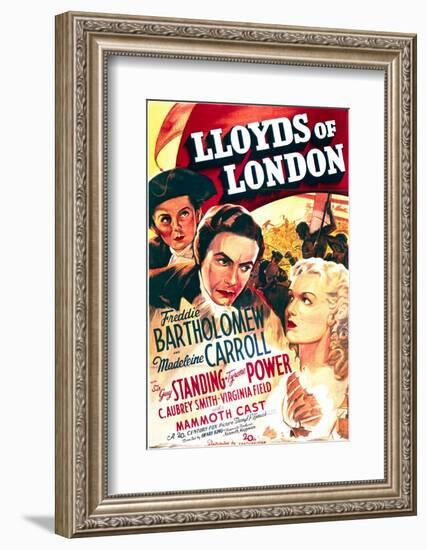 Lloyd's of London - Movie Poster Reproduction-null-Framed Photo