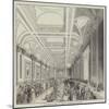 Lloyd's Subscription Room, as it Appeared at the Entrance of Her Majesty-null-Mounted Giclee Print