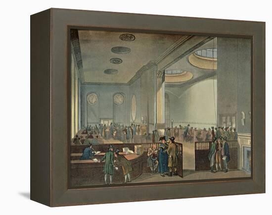 'Lloyd's Subscription Rooms As Seen By Rowlandson in 1800', 1928-Thomas Rowlandson-Framed Premier Image Canvas