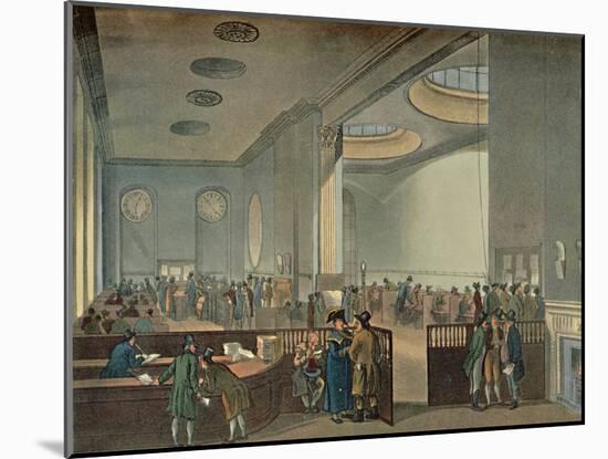 'Lloyd's Subscription Rooms As Seen By Rowlandson in 1800', 1928-Thomas Rowlandson-Mounted Giclee Print