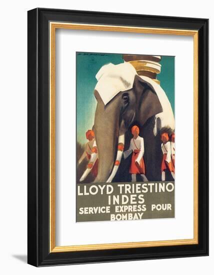 Lloyd Triestino, Indes-null-Framed Art Print