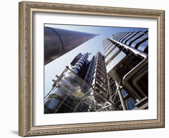 Lloyds Building, Architect Richard Rogers, City of London, London, England, United Kingdom-Walter Rawlings-Framed Photographic Print