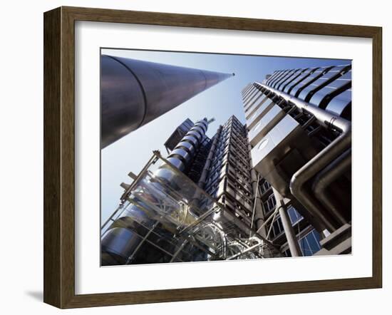 Lloyds Building, Architect Richard Rogers, City of London, London, England, United Kingdom-Walter Rawlings-Framed Photographic Print