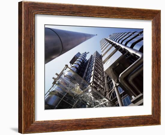 Lloyds Building, Architect Richard Rogers, City of London, London, England, United Kingdom-Walter Rawlings-Framed Photographic Print