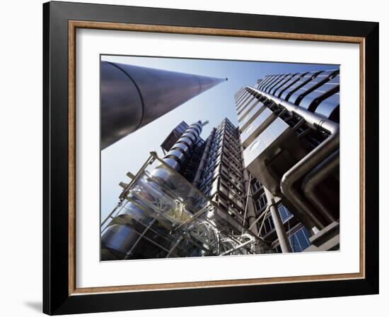 Lloyds Building, Architect Richard Rogers, City of London, London, England, United Kingdom-Walter Rawlings-Framed Photographic Print