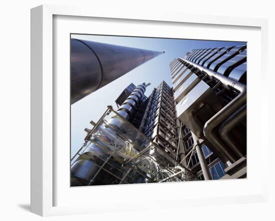 Lloyds Building, Architect Richard Rogers, City of London, London, England, United Kingdom-Walter Rawlings-Framed Photographic Print