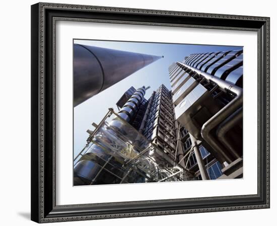 Lloyds Building, Architect Richard Rogers, City of London, London, England, United Kingdom-Walter Rawlings-Framed Photographic Print