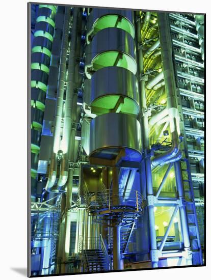 Lloyds Building at Night, City of London, London, England, United Kingdom, Europe-Lee Frost-Mounted Photographic Print
