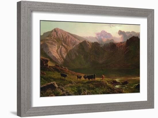 Llyn Idwal, North Wales-Sidney Richard Percy-Framed Giclee Print