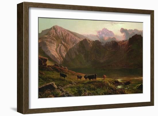 Llyn Idwal, North Wales-Sidney Richard Percy-Framed Giclee Print