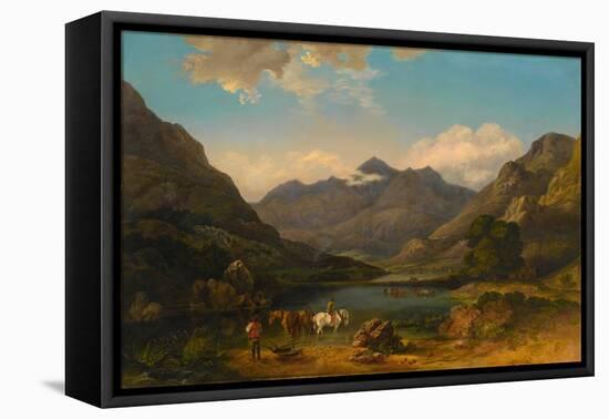 Llyn Nantlle, North Wales, C.1777-George the Elder Barret-Framed Premier Image Canvas