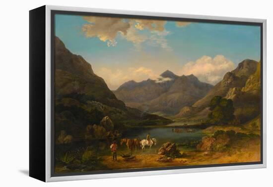 Llyn Nantlle, North Wales, C.1777-George the Elder Barret-Framed Premier Image Canvas