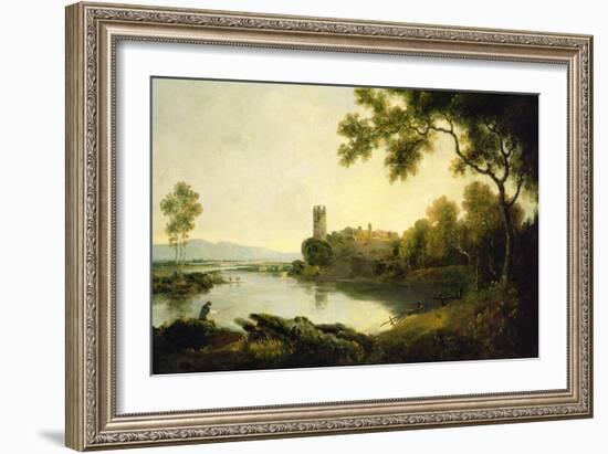 Llyn Peris and Dolbadarn Castle, North Wales-Richard Wilson-Framed Giclee Print