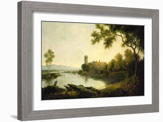 Llyn Peris and Dolbadarn Castle, North Wales-Richard Wilson-Framed Giclee Print